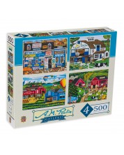 Puzzle Master Pieces din 4 x 500 de piese - În mediul rural -1
