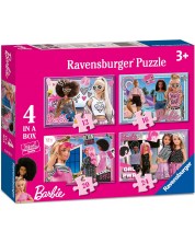 Puzzle de 24 de piese Ravensburger 4 în 1 - Barbie -1
