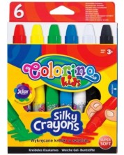 Pasteluri Colorino Kids - Silky crayons, 6 culori -1