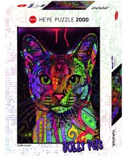 Puzzle Heye din 2000 de piese - Pisica, Deean Rosso -1