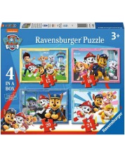 Puzzle Ravensburger 4 în 1 - Pes Patrul -1