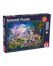 Puzzle Schmidt de 1000 piese - Lupi