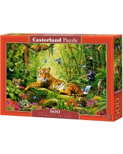 Puzzle Castorland Castorland 500 de piese - Majestatea Sa - Tigrul  -1