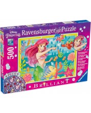 Puzzle strălucitor Ravensburger din 500 de piese - Ariel -1