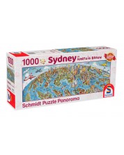 Puzzle panoramic Schmidt din 1000 de piese - Hartwig Braun Sydney -1