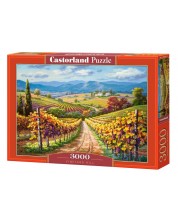 Puzzle Castorland din 3000 de piese - Vineyard Hill -1