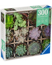 Puzzle Ravensburger de 300 de piese - Flori verzi