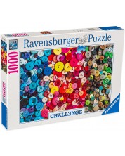 Puzzle Ravensburger din 1000 de piese - Butoane colorate -1