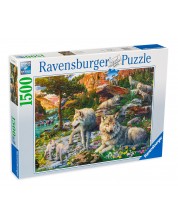 Puzzle Ravensburger de 1500 piese - Frühlingswölfe