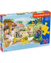 Puzzle Castorland din 30 de piese - Fermă -1