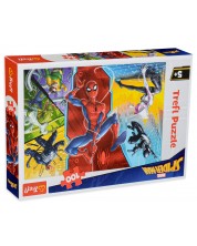 Puzzle Trefl de 100 piese - Spiderman, Cu capul in jos