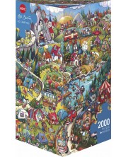 Puzzle Heye din 2000 de piese - Go camping -1