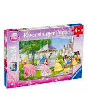 Puzzle Ravensburger din 2 x 24 de piese - Printese Disney in gradina -1