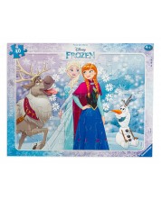 Puzzle Ravensburger din 40 de piese - Elsa si Anna, Regatul de gheata