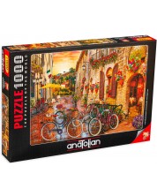 Puzzle Anatolian din 1000 de piese - Plimbare cu bicicleta in Toscana, David MacLean -1