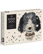 Puzzle Galison din 750 de piese - Câine de hârtie -1