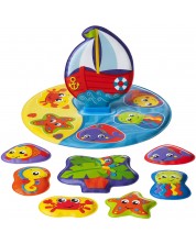 Puzzle pentru baie Playgro - Barca cu panze