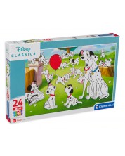 Puzzle Clementoni din 24 de piese - 101 dalmatieni