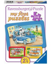 Puzzle Ravensburger 3 în 1 - Primul meu puzzle: Animale în acțiune -1