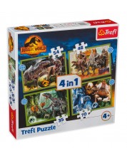 Puzzle Trefl 4 în 1 - Dinozauri -1