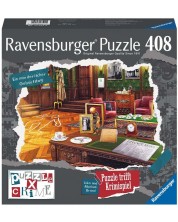 Puzzle-ghicitoare Ravensburger din 408 de piese - O zi de naștere criminală -1