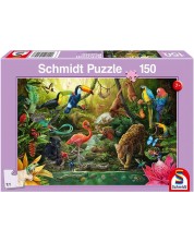 Puzzle Schmidt din 150 de piese - Locuitorii junglei