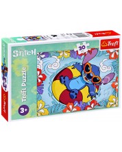 Puzzle Trefl din 30 de piese - Lilo și Stitch în vacanță  -1