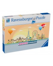 Puzzle Ravensburger cu 1000 de piese - O zi în Paris