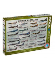 Puzzle Eurographics de 1000 piese – Avioane militare moderne
