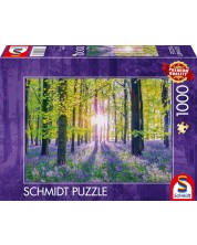 Puzzle Schmidt de 1000 de bucăți - Pădure tăcută de albăstrele -1