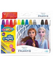 Pasteluri colorate Colorino Disney - Frozen II Silky, 12 culori