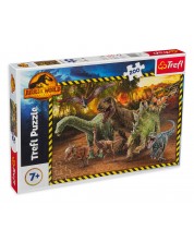Puzzle Trefl din 200 de piese - Dinozauri în Parcul Jurasic