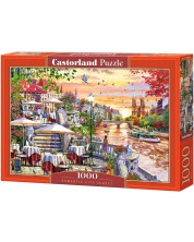 Puzzle Castorland din 1000 de piese - Oraș romantic la apus -1