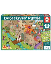 Puzzle Educa de 50 piese - Detectives in the castle -1