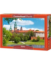 Puzzle Castorland din 500 de piese - Castelul regal Wawel, Cracovia, Polonia