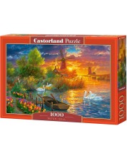 Puzzle Castorland din 1000 de piese - Idilă olandeză -1