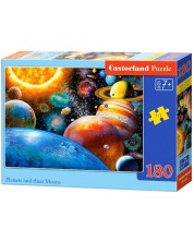 Puzzle Castorland din 180 de piese - Planets and their Moons -1