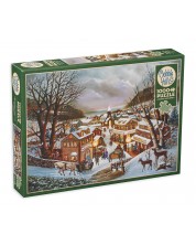 Puzzle Cobble Hill din 1000 de piese - Magia de Crăciun