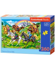 Puzzle Castorland din 260 de piese - Printese pe cai -1