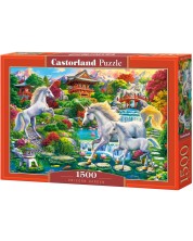 Puzzle Castorland din 1500 de piese - Grădina unicornilor
