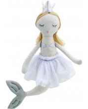 Papusa din carpa The Puppet Company - Sirena cu parul blond, 28 cm