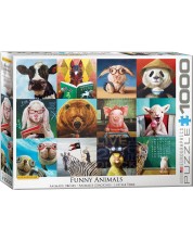Puzzle Eurographics de 1000 piese - Funny Animals by L.Hefferna