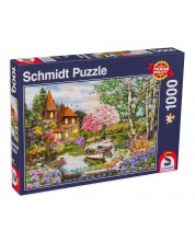 Puzzle Schmidt de 1000 de piese - Casa de langa lac