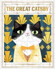 Puzzle Galison din 100 de piese - Pisica Gatsby -1