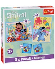 Puzzle Trefl 2 în 1 - O zi fericită pentru Lilo și Stitch -1