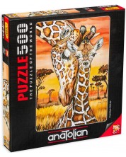 Puzzle Anatolian din 500 de piese - Girafa, Lynn Bean -1