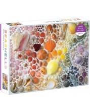 Puzzle Galison din 2000 de piese - Rainbow Seashells -1