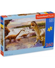 Puzzle Castorland din 260 de piese - Diplodocus -1