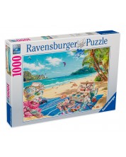 Puzzle Ravensburger din 1000 de piese - La Plajă -1