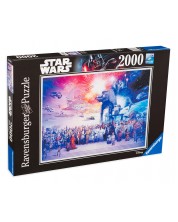 Puzzle Ravensburger din 2000 de piese - Universul Razboiul stelelor